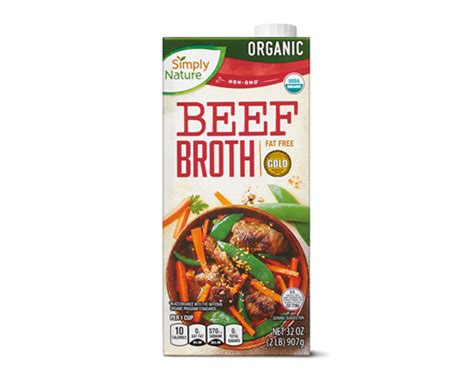 Organic Beef Or Vegetable Broth Simply Nature Aldi Us