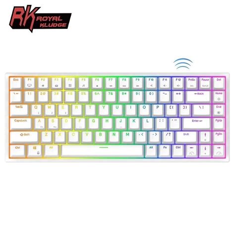 Royal Kludge RK RGB Hot Swappable Wired Bluetooth Mechanical Keyboard Computers Tech