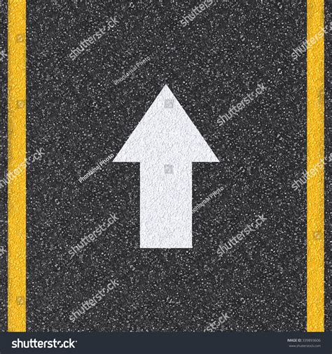 D Rendered Asphalt Road Top View Stock Illustration