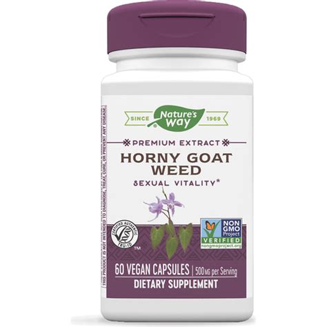 Nature S Way Horny Goat Weed Premium Extract Sexual Vitaliy Non GMO