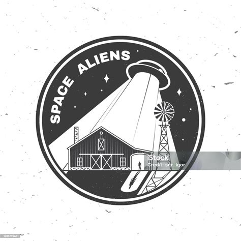 Ilustración De Extraterrestres Espaciales Los Humanos No Están Solos Ilustración Vectorial