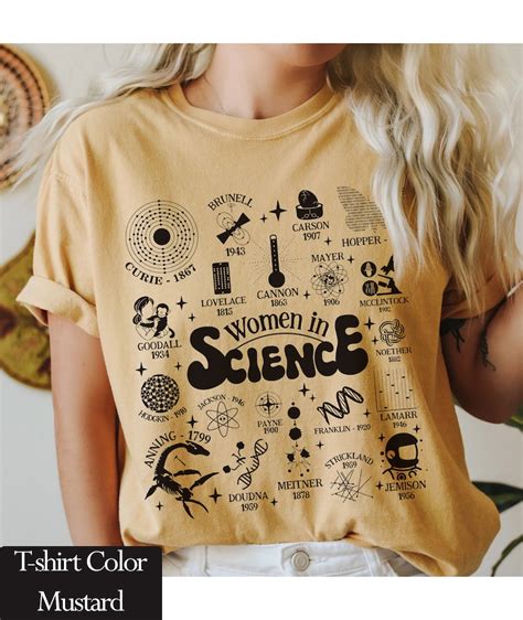 Comfort Colors Retro Woman In Science Shirt Preppy Aesthetic | Inspire ...