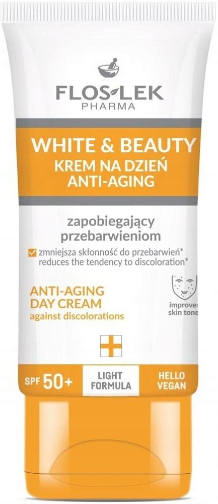 FLOS LEK White Beauty Krem Vegan Zapobiegający Przebarwieniom SPF50