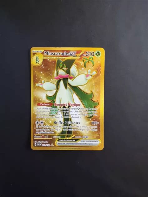 CARTE POKÉMON MIASCARADE EX Gold 271 193 Évolution à Paldéa FR EUR