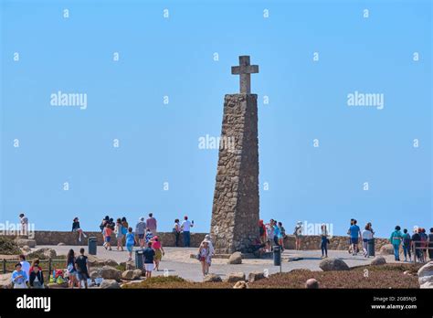 CABO Da ROCA PORTUGAL SEP 23 2020 Cape Rock Lighthouse Cabo Da Roca