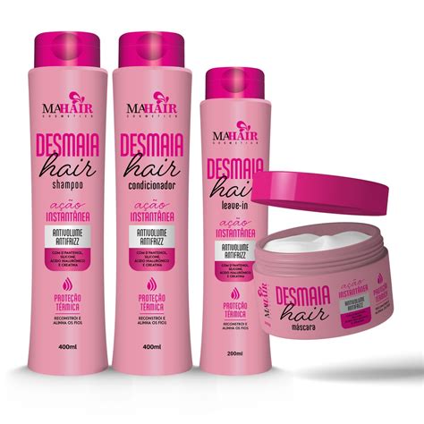 Kit Capilar Desmaia Hair Mahair Produtos Shampoo Condicionador