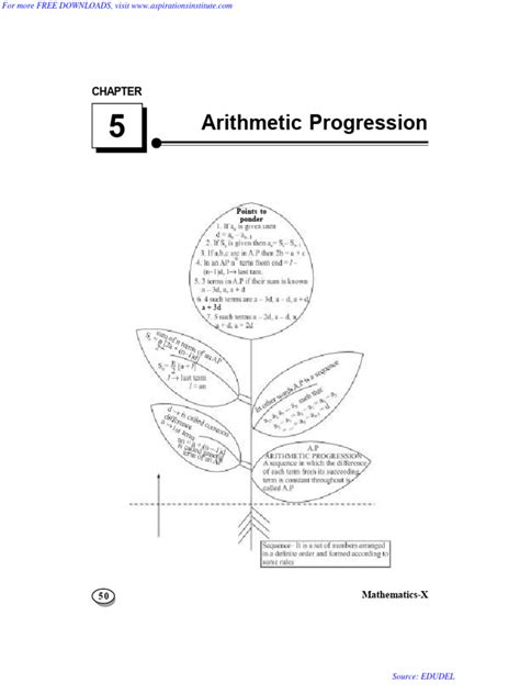 10 Maths Arithmetic Progression Notes Question Bank Pdf Numbers Arithmetic