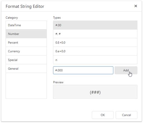 Format String Editor Devexpress End User Documentation