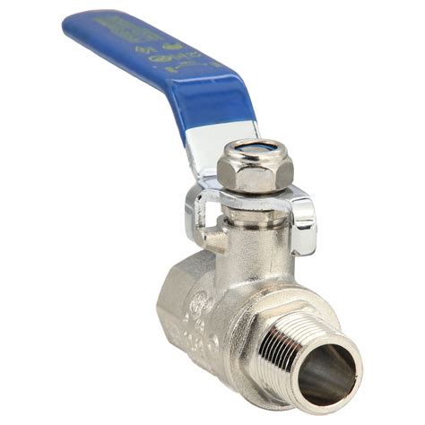 In Nickel Plated Brass Manual Two Way Ball Valve Pyx G Mpc