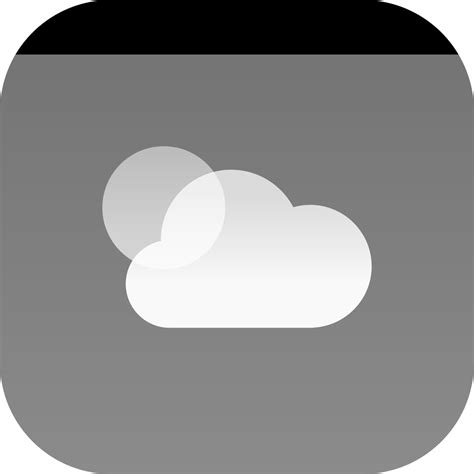 Weather iOS Logo Black and White – Brands Logos