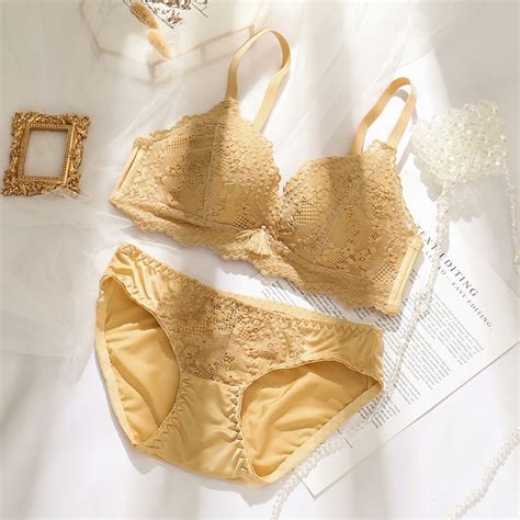 1 Set Sexy Tassels Lace Lingerie Women Bra Set Summer Soft 3 4 Thin Cup Student Youth Bralette