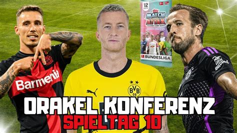 BUNDESLIGA ORAKEL KONFERENZ SPIELTAG 10 TOPPS MATCH ATTAX BUNDESLIGA