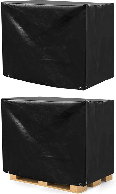 Qwork Pallet Cover 2 Pack Heavy Duty Outdoor Pe