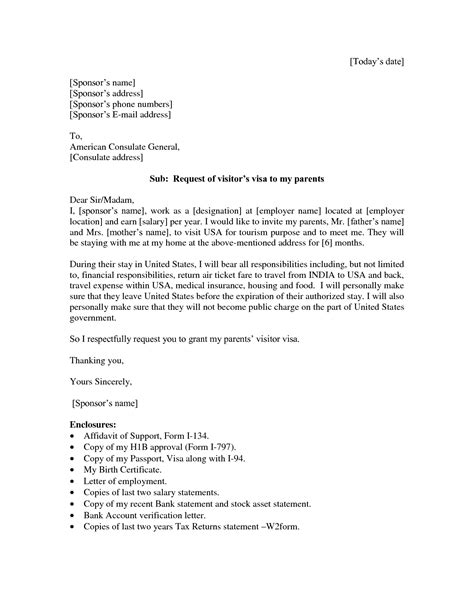 Sample Cover Letter For Us Tourist Visa Application Sample Letter