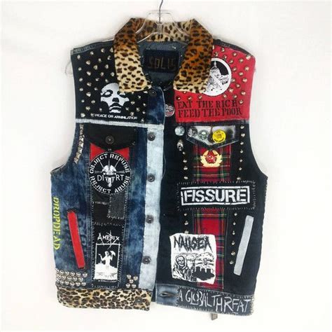 Punk Rock Vest Denim Punk Vest Crust Punk Vest Punk Rock Jacket