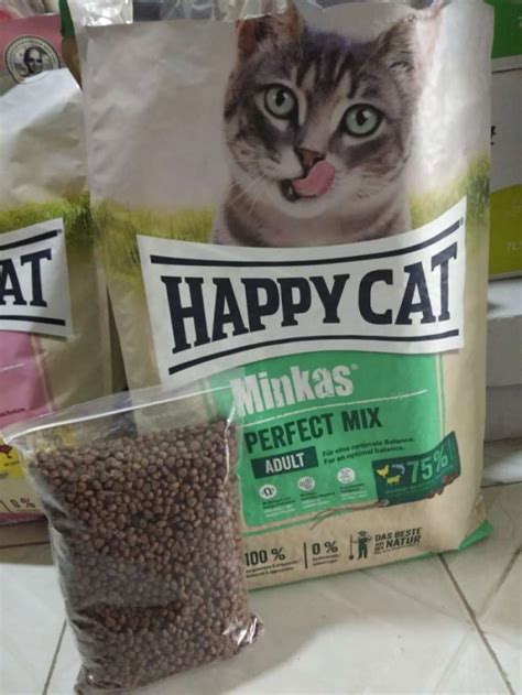 Promo Oem Makanan Kucing Happy Cat Minkas Perfect Mix Repack 1kg Diskon