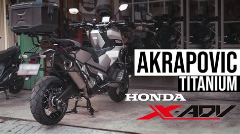 Honda X Adv Modified With Akrapovic Exhaust Sound Check Omura Tv