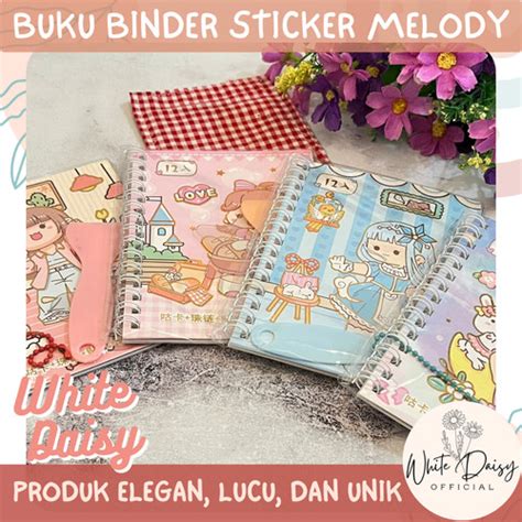 Jual Buku Binder Sticker Melody Spiral Premium Lucu Unik Imut Kuromi