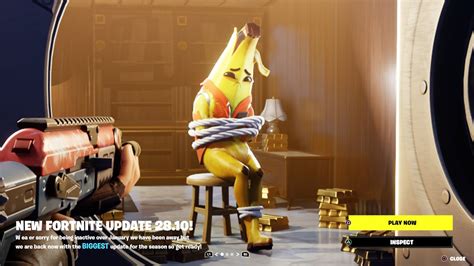 Fortnite Update Missing Peely Found Youtube