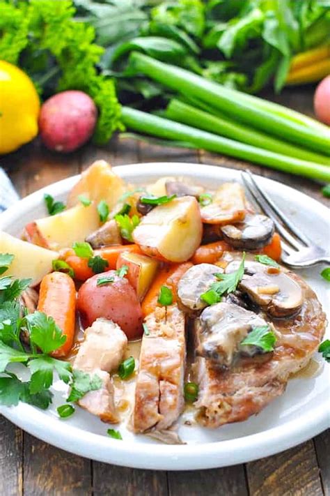 Slow Cooker Pork Chops With Vegetables And Gravy The Seasoned Mom