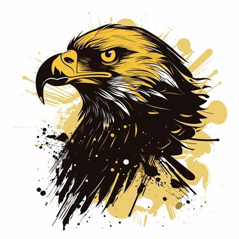 Premium Vector Simple Eagle Logo Design Black And Yellow Logo Template