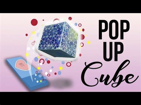 Pop Up Cubes In A Box Friendship Card Idea Tutorial W Template