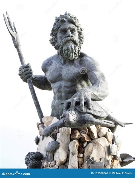 King Neptune Is A Large Bronze Statue In Virginia Beach Virginia