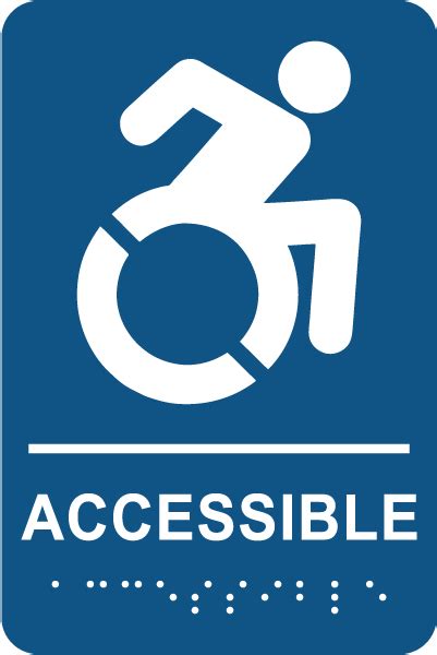 NY Accessible Restroom Sign With Braille Save 10 Instantly