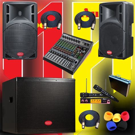 Jual Paket Sound System Outdoor Indoor Speaker 15 Inch Aktif Dan