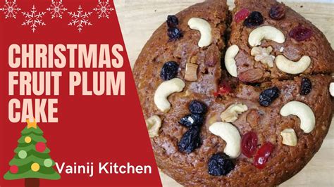 Christmas Special Cake Without Alcohol Eggless Fruit Plum Cake