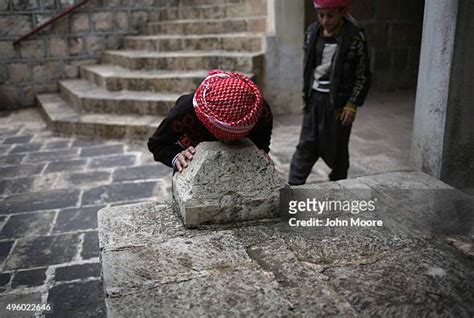 19 Yazidi People Hold Religious Ritual At Holy Shrine Stock Photos ...