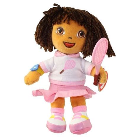 Ty Beanie Baby Dora The Explorer Dora Del Tenis Version 7 Inch Etsy