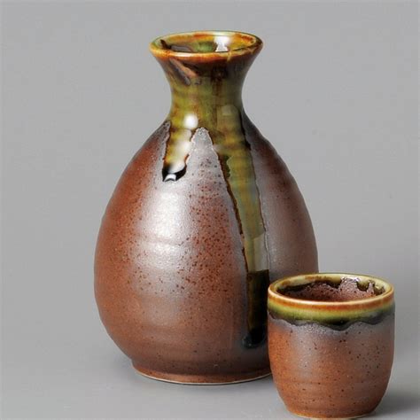 【直送品】金正陶器 伊賀織部流し徳利大 1個（ご注文単位1個）｜【シモジマ】包装用品・店舗用品の通販サイト