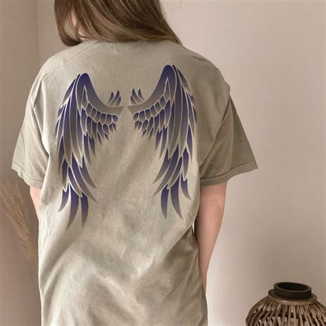 Bleach Shirts Cool Shirts Angel Wings Drawing Comfort Colors T