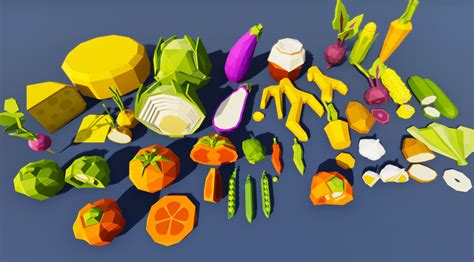 Low Poly Food