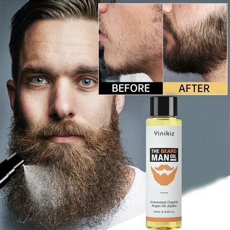 Mens Beard Growth Oil Thickener Nourishing And Anti Hair Serum For