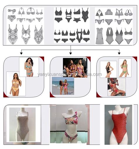 Customizable Solid Color Sexy Black Two Piece Show Waist Bikini Beach Woman Thong Swimsuit