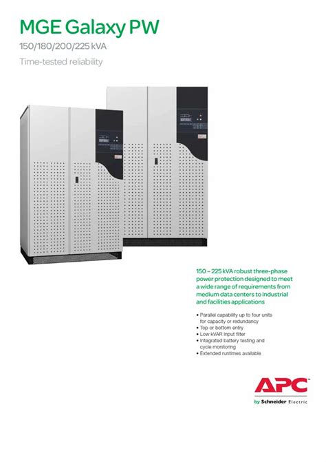 Used APC Galaxy PW 3 Phase Industrial UPS At Rs 130000 Piece Eaton