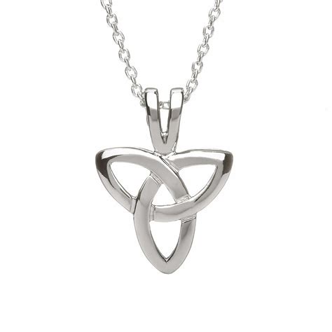 Ct Yellow Gold Trinity Knot Design Pendant Chain Celtic Designs