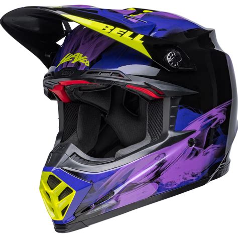 Bell Mx Helmet Moto S Flex Slayco Black Purple Maciag Offroad