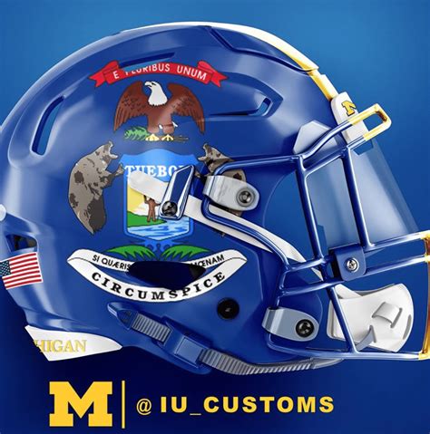 Concept Michigan Football helmets put modern twists on classic design ...