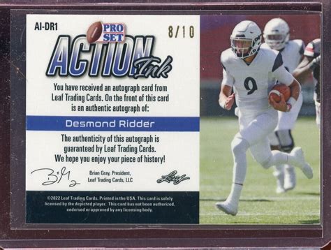 2022 Leaf Pro Set Metal AI Prismatic Orange Desmond Ridder Rc Auto 8