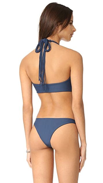 Mikoh Kahala Crisscross Halter Bandeau Bikini Top Shopbop