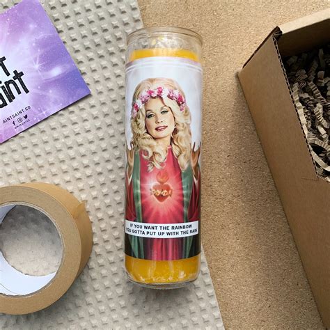 Saint Dolly Prayer Candle Aintsaintco