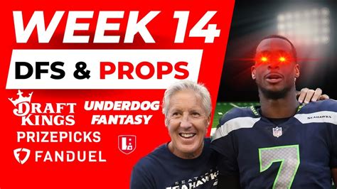 Week 14 Main Slate Lineup Picks For Nfl Dfs On Draftkings And Fanduel