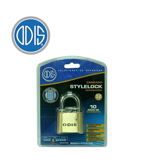 Candado Odis Stylelock Profesional 52 Mm Comb De 4 Diales Can0000133