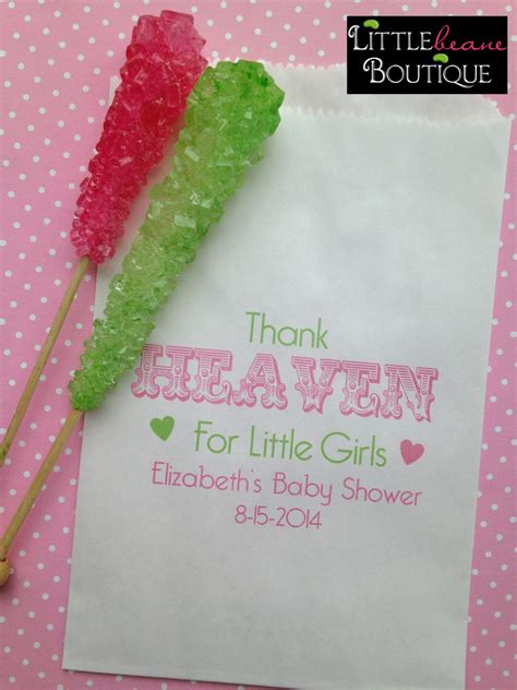 Baby Shower Candy Bags Thank heaven for little Girls Favor | Etsy