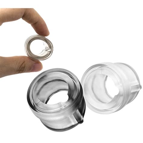 2pcs Male Penis Rings Reusable Condoms Penis Foreskin Resistance Time