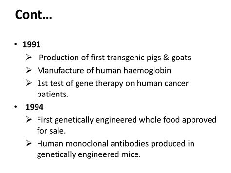 History Of Recombinant Dna Technology Ppt