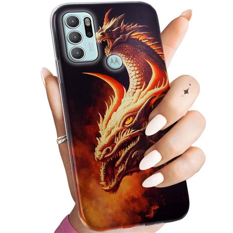 Etui Do Motorola Moto G S Wzory Smoki Dragon Taniec Smok W Obudowa